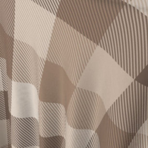 Neutrale Aarde Tannige Geruite Gingham Plaid Stof