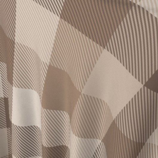 Neutrale Aarde Tannige Geruite Gingham Plaid  Stof