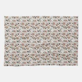 Neutrale Aarde Tone Tulp Patch Keukenhanddoek