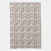 Neutrale Aarde Tone Tulp Patch Keukenhanddoek (Verticaal)
