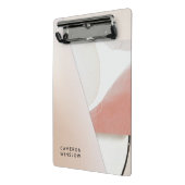 Neutrale aarde-toon Modern Abstract Mini Klembord (Angled2)