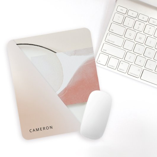 Neutrale aarde-toon Modern Abstract Muismat