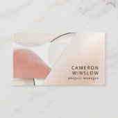 Neutrale aarde-toon Modern Abstract Visitekaartje (Voorkant)