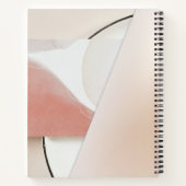Neutrale Aardetone Moderne Abstract Notitieboek (Achterkant)