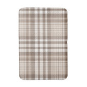 Neutrale aardetone plaid tartan ontwerp badmat (Voorkant Verticaal)