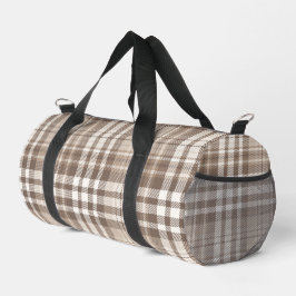 Neutrale aardetone plaid tartan ontwerp  plunjezak
