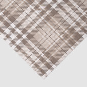 Neutrale aardetone plaid tartan ontwerp tissuepapier (Detail)