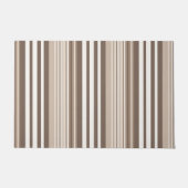 Neutrale aardetoneel strepenpatroonontwerp  deurmat (Voorkant)