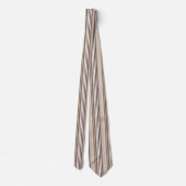 Neutrale aardetoneel strepenpatroonontwerp  stropdas (Achterkant)