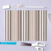 Neutrale aardetoneel strepenpatroonontwerp tissuepapier (Craft)