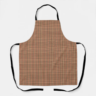 Neutrale Aardtint Bruin en Beige Schotse Plaid Schort