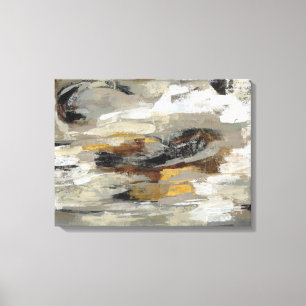 Neutrale Abstracte grijze afdrukken   Silvia Vassi