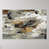 Neutrale Abstracte grijze afdrukken | Silvia Vassi Poster (Voorkant)