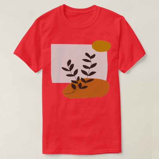 Neutrale, Abstracte lederen-illustratie van de aar T-shirt (Design voorkant)
