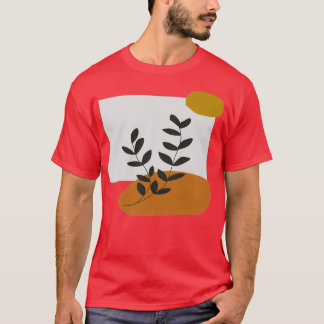 Neutrale, Abstracte lederen-illustratie van de aar T-shirt