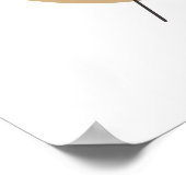 Neutrale Abstracte Lijnvorm Poster (Hoek)