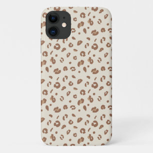 Neutrale Abstracte Luipaardprint Patroon Modern Case-Mate iPhone Case