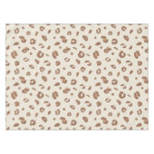 Neutrale Abstracte Luipaardprint Patroon | Modern Tafelkleed (Voorkant (Horizontaal))