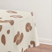 Neutrale Abstracte Luipaardprint Patroon | Modern Tafelkleed (Voorbeeld)