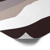 Neutrale Abstracte Mountain- en River Wall Art Poster (Hoek)