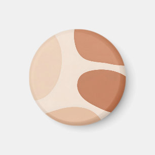 Neutrale Abstracte Organische Vormen Boho Minimali Magneet