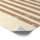 Neutrale Abstracte Regenbogen en Botanische Wandku Poster (Hoek)