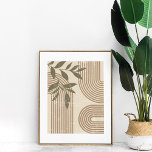 Neutrale Abstracte Regenbogen en Botanische Wandku Poster<br><div class="desc">Deze Neutrale Abstracte Regenbogen en Botanische Wandkunst is een geweldige keuze voor een neutraal of bohemien interieur.</div>