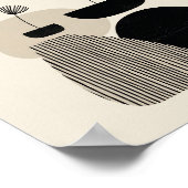 Neutrale Abstracte Vaas Kunst Poster (Hoek)