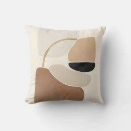 Neutrale Abstracte Vormen | Minimalistische Modern Kussen