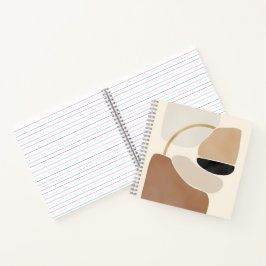 Neutrale Abstracte Vormen | Minimalistische Modern Notitieboek