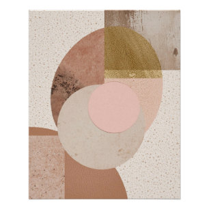 Neutrale Abstracte Wandkunst Afdrukbaar Perfect Poster