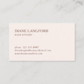 Neutrale Abstracte Waterverf Klantenkaartje (Achterkant)