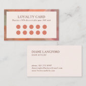 Neutrale Abstracte Waterverf Klantenkaartje (Voorkant / Achterkant)