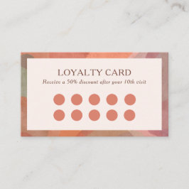 Neutrale Abstracte Waterverf Klantenkaartje