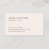 Neutrale Abstracte Waterverf Visitekaartje (Achterkant)