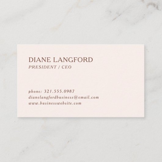 Neutrale Abstracte Waterverf Visitekaartje (Achterkant)