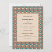 Neutrale Amsterdamse Tulpen op Mocha Mousse bruilo Kaart (Voorkant)