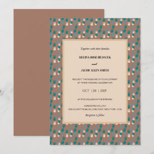 Neutrale Amsterdamse Tulpen op Mocha Mousse bruilo Kaart