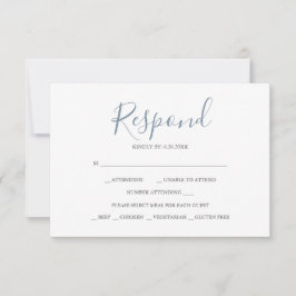 Neutrale antwoord RSVP-kaarten