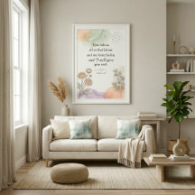 Neutrale Aquarel Christelijke Decoratie