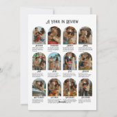 Neutrale Aquarel Denneappel Jaaroverzicht Vakantie Feestdagenkaart (Achterkant)