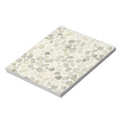 Neutrale aquarel verfstijl Pebble Patterned Notitieblok (Linkerzijde)