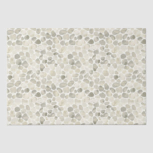 Neutrale aquarel verfstijl Pebble Patterned Tissuepapier