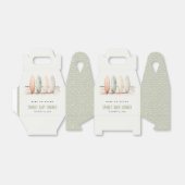 Neutrale Baby aan boord van het Surfboard Baby sho Bedankdoosjes (Uitgevouwen)