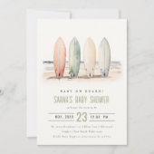 Neutrale Baby aan boord van het Surfboard Baby sho Kaart (Voorkant)