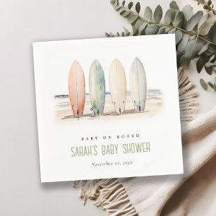 Neutrale Baby aan boord van het Surfboard Baby sho Servet