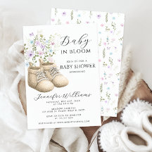 Neutrale Baby in Bloom Bloemige Slofjes Shower
