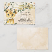 neutrale baby leeuwenboeken voor baby-aanvraagkaar informatiekaartje (Voorkant / Achterkant)