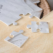 Neutrale baby onthulling zwangerschapsaankondiging legpuzzel (Zijkant)