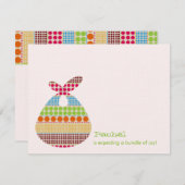 Neutrale Baby shower Boho Stippen bundel Kaart (Voorkant / Achterkant)